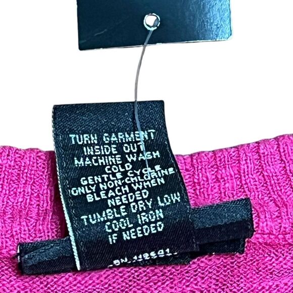 Lane Bryant Open Front Short Sleeve Hot Pink Cardigan, Size 14/16, NWT - Picture 6 of 8